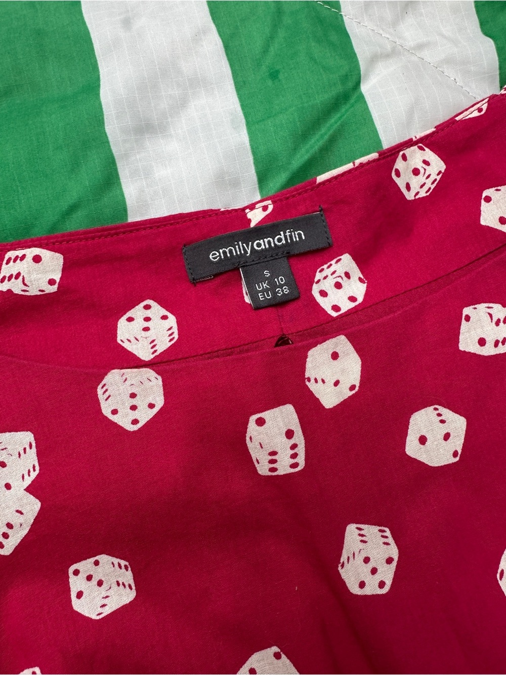 EMILY AND FIN ModCloth 50s style midi dress with dice